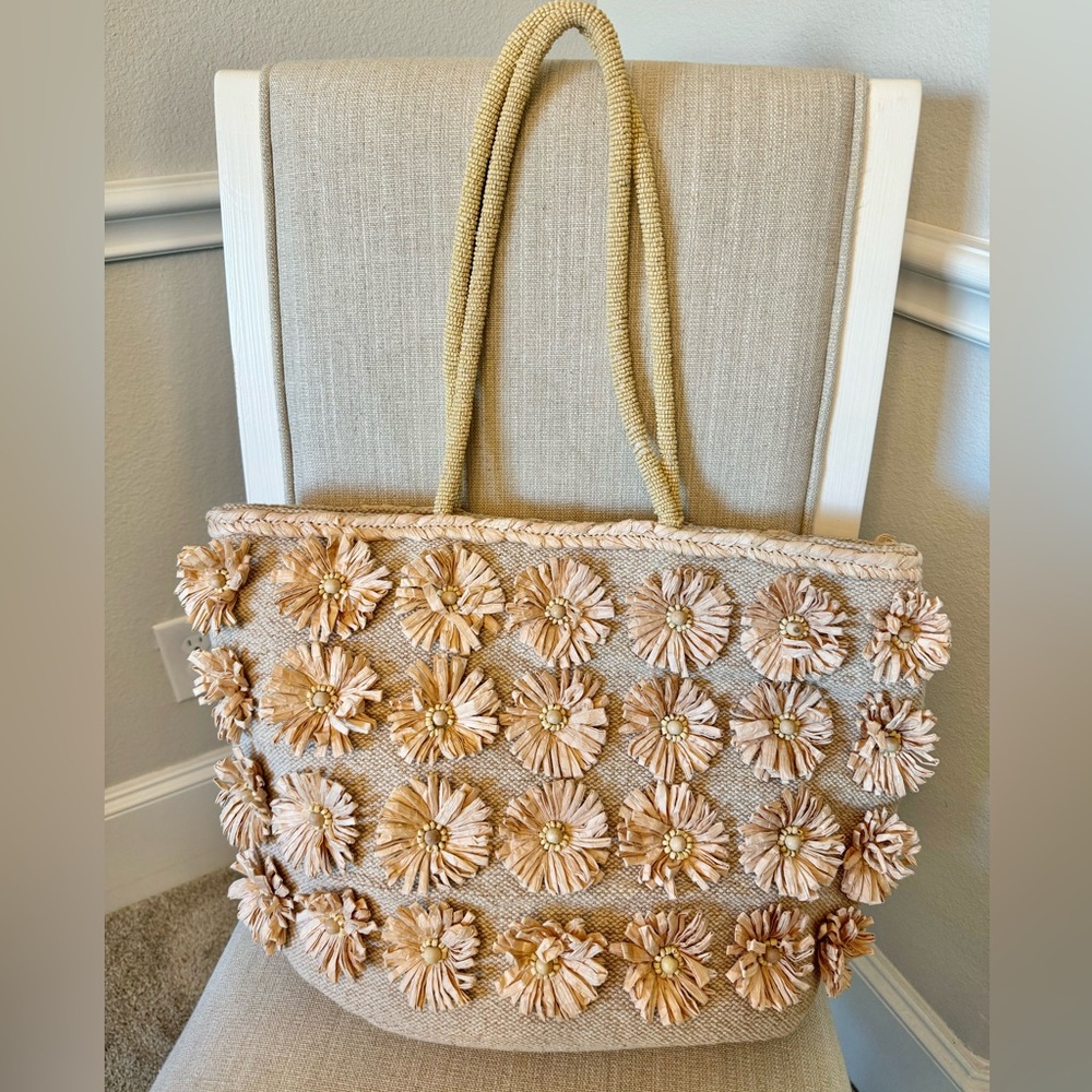 Viral beaded beach bag
